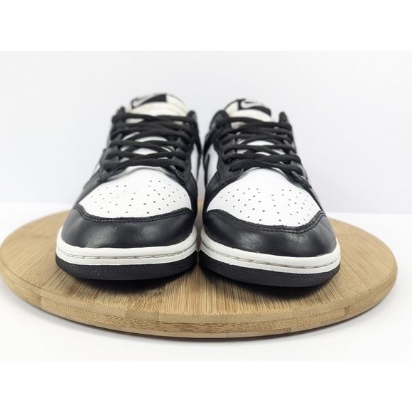 Nike Dunk Low Panda Mens 11 Shoes White Black Sneakers Leather - Picture 6 of 11
